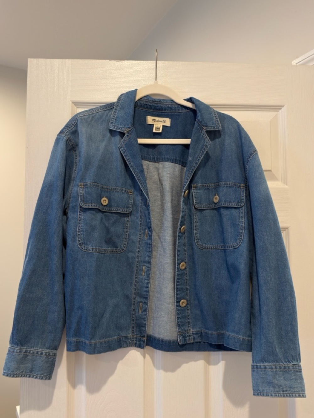 Madewell Blue Denim Button-Up Shirt